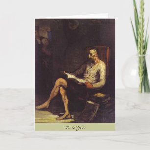 Don Quixote Reading Thank You Card