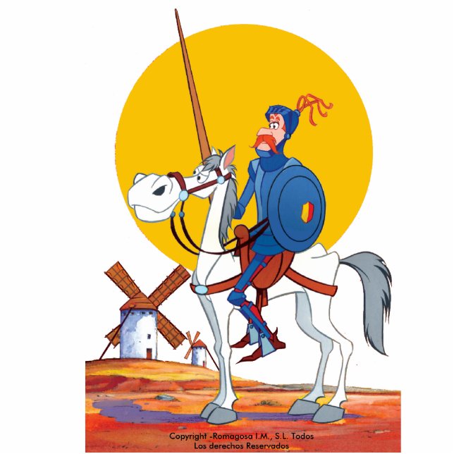 DON QUIXOTE & ROCINANTE PHOTO SCULPTURE MAGNET (Front)