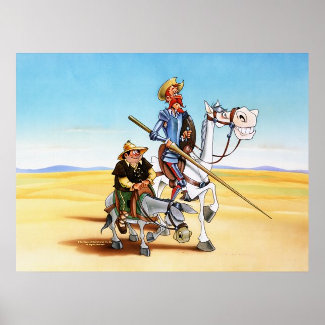 DON QUIXOTE & SANCHO - CANVAS PRINT (Front)