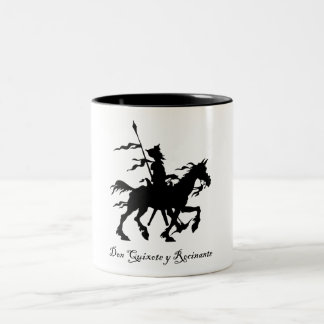 Don Quixote y Rocinante Two-Tone Coffee Mug