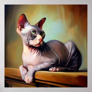 Don Sphynx Cat  Poster