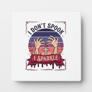 Don Spook Sparkle Zombie Hands Halloween Blood_1 Plaque