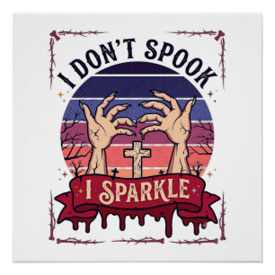 Don Spook Sparkle Zombie Hands Halloween Blood_1 Poster