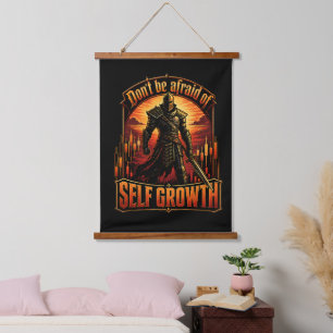 Don’t Be Afraid of Self Growth Knight Trading Mind Hanging Tapestry