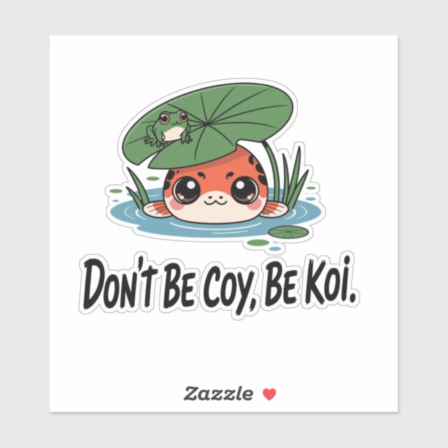 Don’t Be Coy, Be Koi – Cute Chibi Koi Fish (Sheet)