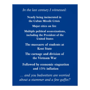 Don’t be so afraid to support Joe Biden Poster