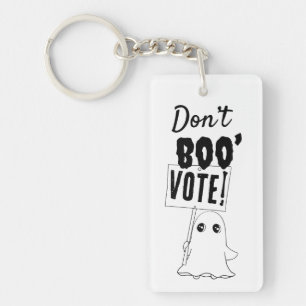 Don’t Boo, Vote! Spooky Cute Voting Rights Key Ring