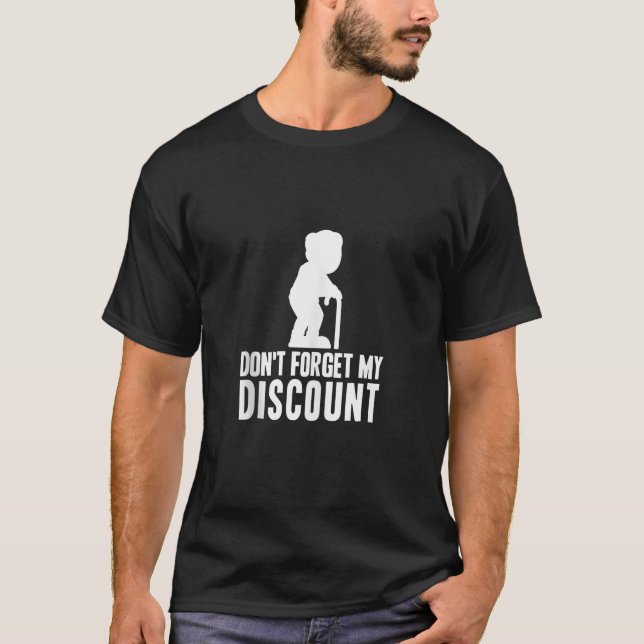 Don t Forget My Discount Funny Old People Gag Tank (Front)