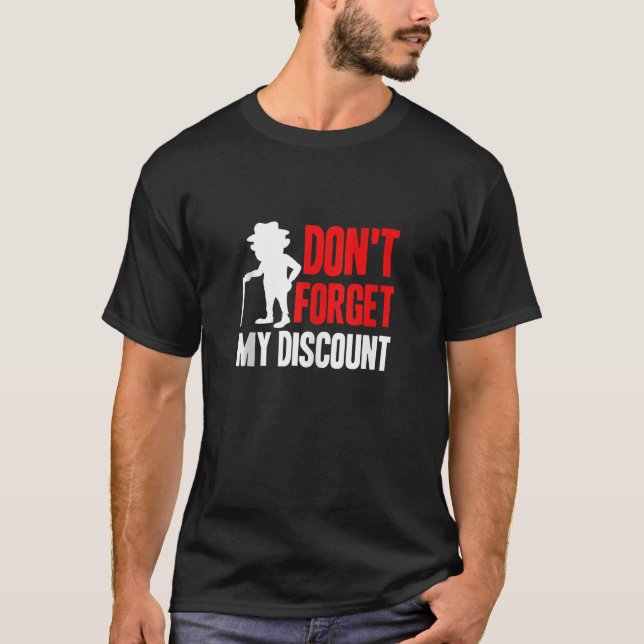 Don t Forget My Discount Funny Old People Gag Tank (Front)
