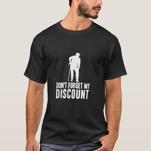 Don t Forget My Discount Funny Old People Gag Tank (Front)