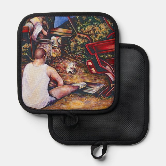 Don’t Forget the Garlic, Budapest Pot Holder (Front/Back)