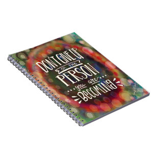 Don’t Give Up on You Encouragement Pretty Trendy Notebook