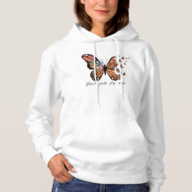 Don’t Just Fly—Soar: A Visual Manifesto Hoodie (Front)