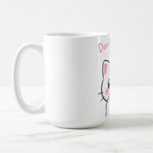 Don’t Kiss Me Kawaii Cat Illustration Cute Funny Coffee Mug