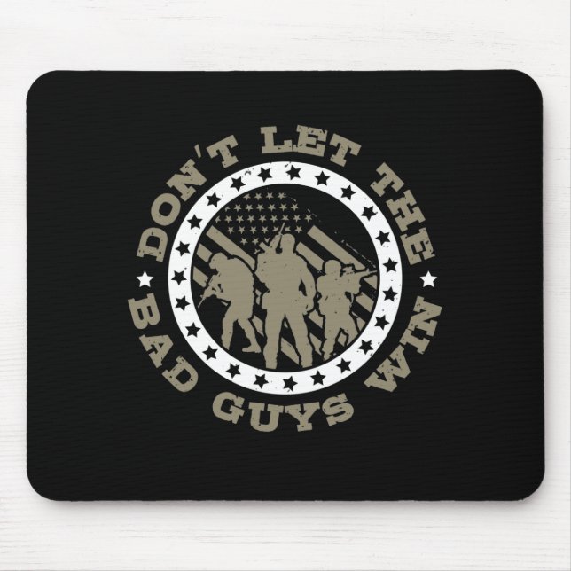 Don’T Let The Bad Guys Win Mouse Mat (Front)