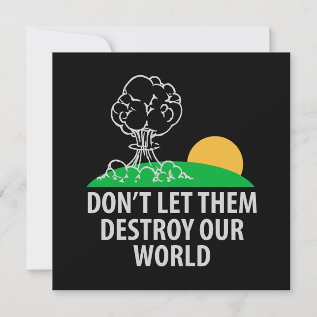 Don’t let them destroy our world (Front)