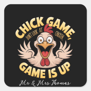 Don’t Look at the Chicken The Funny Game  Square Sticker