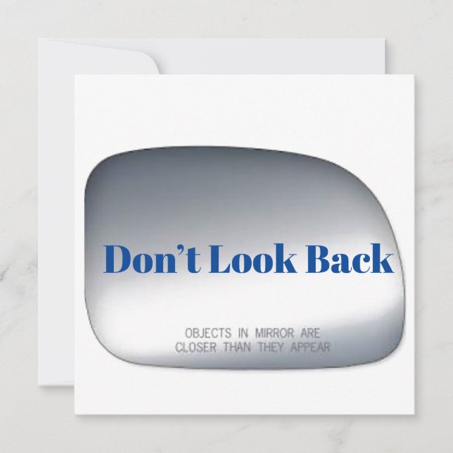 Don’t Look Back Note Card (Front)