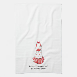Don’t Make Me Poison You Apron Tea Towel
