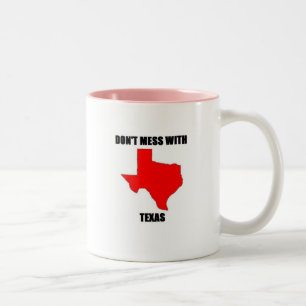 Don;t Mess With Texas Two-Tone Coffee Mug