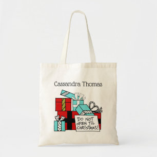 Don’t Open Til Christmas Presents Xmas Tote Bag