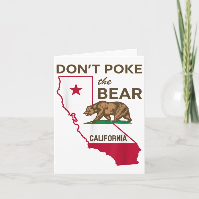 Don’t Poke The Bear California Republic  Card (Front)