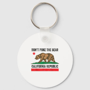 Don’t Poke The Bear California Republic Key Ring