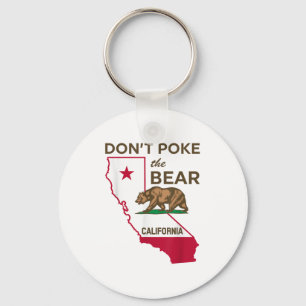 Don’t Poke The Bear California Republic Key Ring
