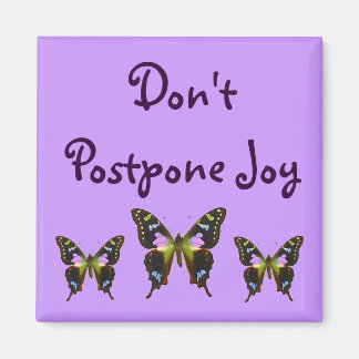 Don' t Postpone Joy Magnet