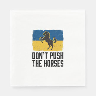 Don’t Push The Horses Vintage Horse Napkin