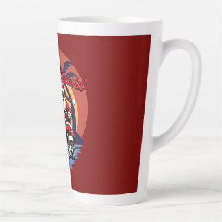 "Don’t Stop Believin’ – Santa Rides into Christmas Latte Mug