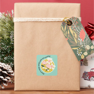 Don’t Stop Until You Are Proud  Motivational Quote Square Sticker