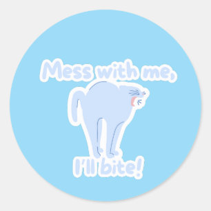 Don’t Test My Claws - Classic Round Sticker