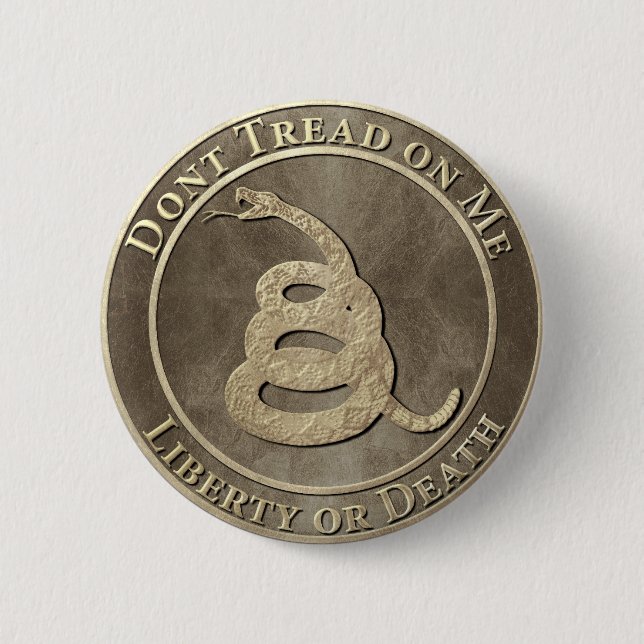 Don’t Tread on Me 6 Cm Round Badge (Front)