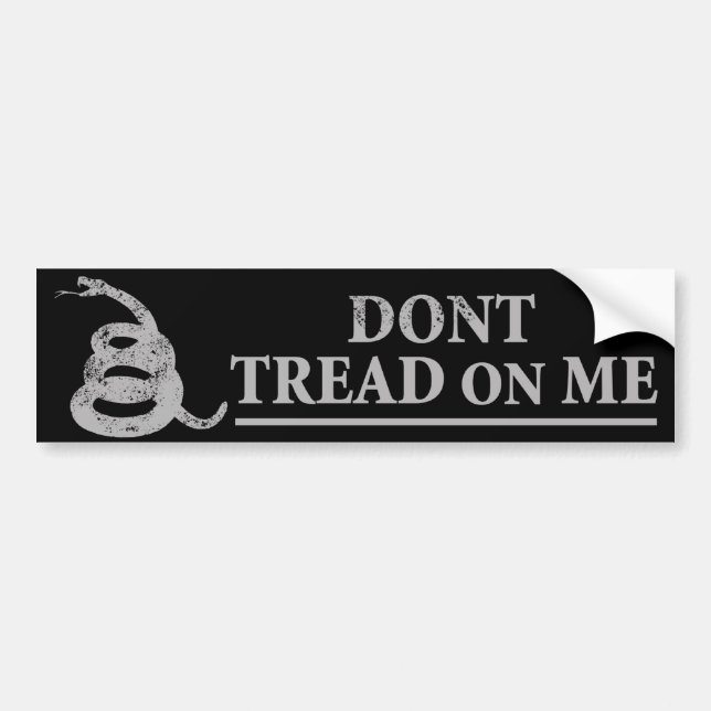 Don’t Tread on Me Bumper Sticker (Front)