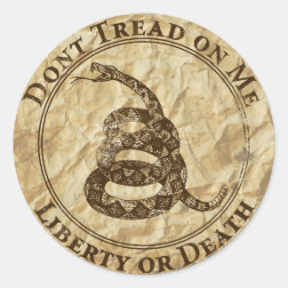 Don’t Tread on Me Classic Round Sticker