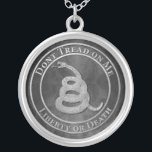 Don’t Tread on Me Silver Plated Necklace<br><div class="desc">Don’t Tread on Me</div>