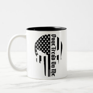Don’t Tread On Me Skull #USAPatriotGraphics © Two-Tone Coffee Mug