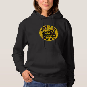 Don’t Tread on Us – Bold Yellow Protest Badge Hoodie