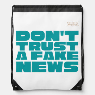 Don’t trust fake news   Drawstring Backpack