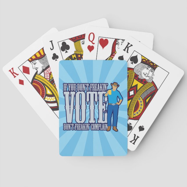 Don’t VOTE Don’t Complain Playing Cards (Back)
