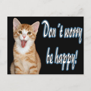 Don´t worry be happy postcard