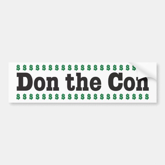 Don the Con Bumper Sticker (Front)