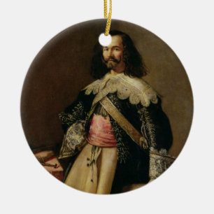 Don Tiburcio de Redin y Cruzat (oil on canvas) Ceramic Tree Decoration