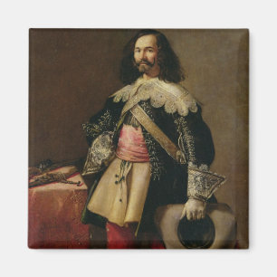 Don Tiburcio de Redin y Cruzat (oil on canvas) Magnet