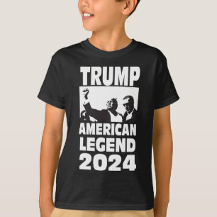 Don Trump 2024 Bulletproof Never Surrender Legend T-Shirt
