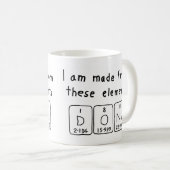 Dona periodic table name mug (Front Right)