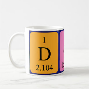 Dona periodic table name mug