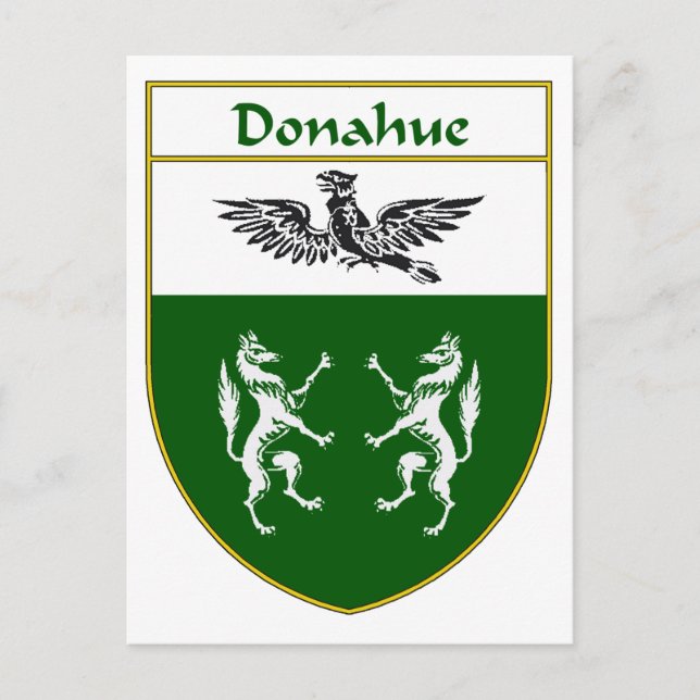 Donahue Coat of Arms/Family Crest Postcard (Front)