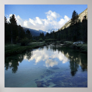 Donahue Pass from Lyell Fork - John Muir Trail Poster
